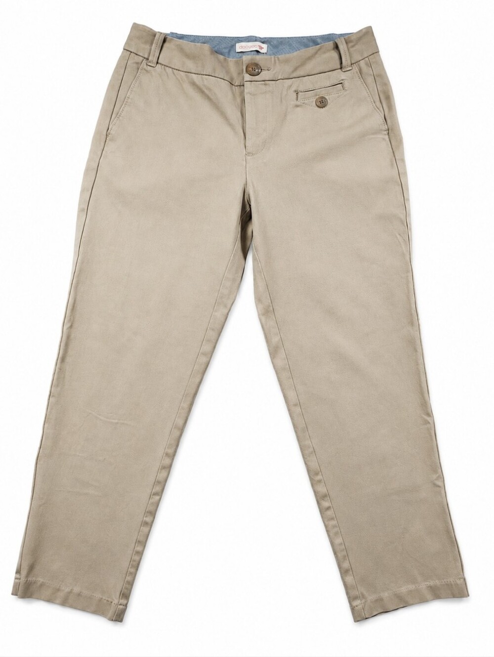 Dockers Khaki Stretch Ankle Chino Pants Women's Size 6 Cropped Tan
